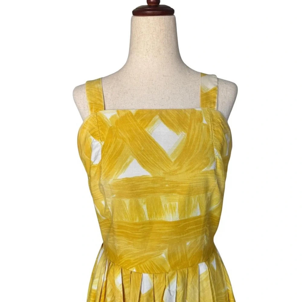 Vintage 50s Bunny’s Casuals Hawaiian Tiki Cotton Floral Dress VLV Small - Picture 2 of 11